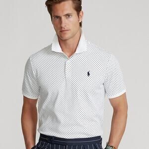 Polo Ralph Lauren Classic Polka Dot Soft Cotton Shirt 2XLT XXL Tall EUC Preppy